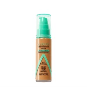 3 x Almay Clear Complexion Foundation Makeup, Hypoallergenic, 800 Caramel